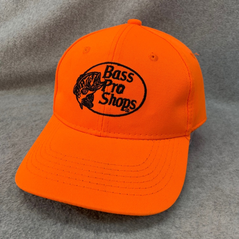 Bass Pro Shops Logo Mens Orange Snapback Hat Blaze Hunting OSFM